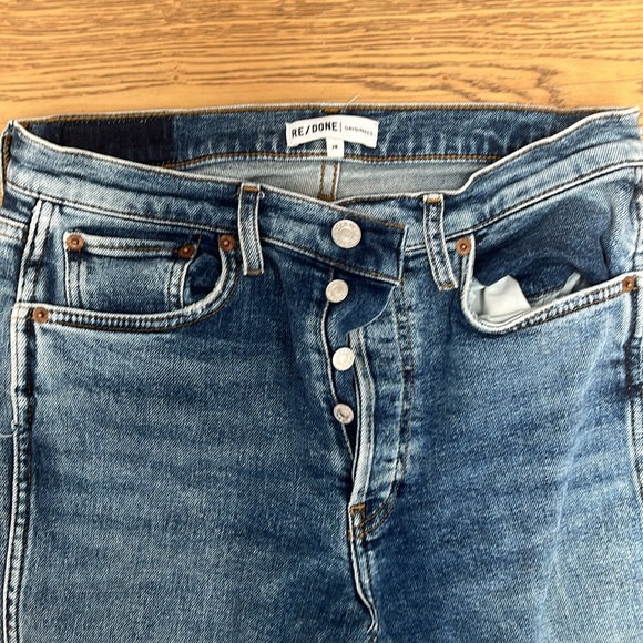 Shop Redone stovepipe Jean size 28 straight leg - Picture 2 of 5